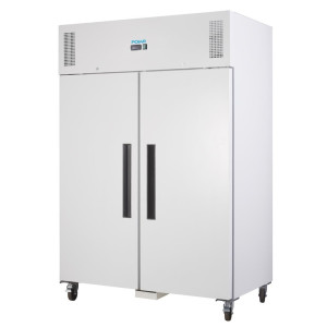 Armário refrigerado negativo branco GN 2/1 de duas portas 1200 L - Polar - Fourniresto