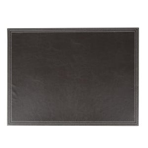 Brown Faux Leather Table Mat 300 x 400 mm - Olympia - Fourniresto