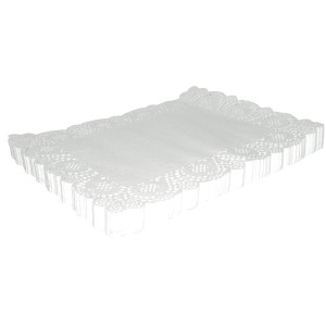 Rectangular Paper Doily 300 x 400 mm - Pack of 250 - Fiesta - Fourniresto