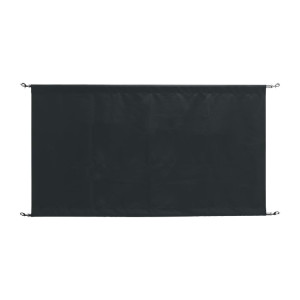 Black Canvas Barrier With Fixings - Bolero - Fourniresto