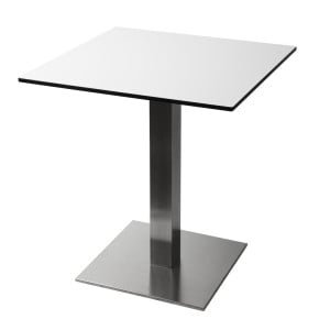 Pé de mesa quadrado em aço inoxidável 720 x 430 mm - Bolero - Fourniresto