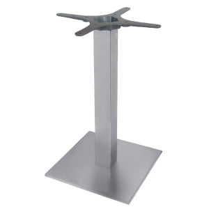 Square Stainless Steel Table Leg 720 x 430 mm - Bolero - Fourniresto