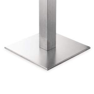 Pé de mesa quadrado em aço inoxidável 720 x 430 mm - Bolero - Fourniresto