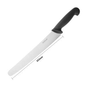 Black 25 cm Pastry Knife - Hygiplas - Fourniresto