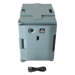 Contentor Alimentar Térmico Aquecido Azul Ardósia 52 L - Cambro - Fourniresto