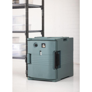 Contentor Alimentar Térmico Aquecido Azul Ardósia 52 L - Cambro - Fourniresto