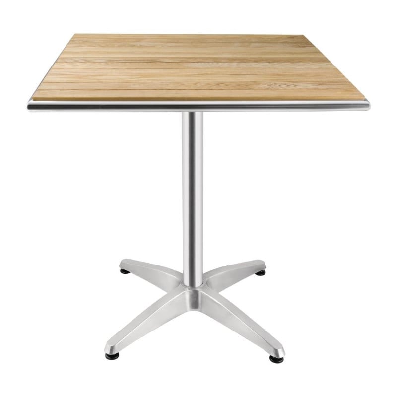 Mesa quadrada em freixo 700 x 700 mm - Bolero - Fourniresto