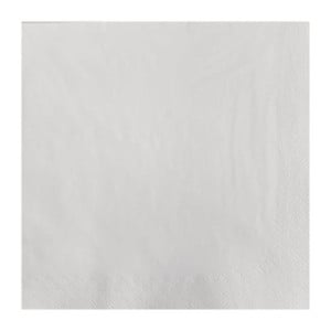 Guardanapo de mesa de papel branco 2 dobras 300 x 300 mm - Pacote de 1500 - FourniResto - Fourniresto