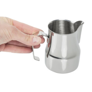 Jarro de leite em aço inoxidável para latte com alça 500 ml - FourniResto - Fourniresto