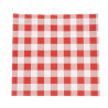 Greaseproof Paper Vichy Red 250 x 250 mm - Pack of 200 - FourniResto - Fourniresto