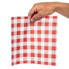 Papel Antiaderente Vichy Vermelho 250 x 250 mm - Pacote de 200 - FourniResto - Fourniresto