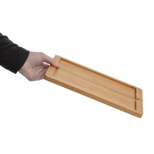 Planche Support en Bois pour Plat en Ardoise 330 x 210 mm - Olympia - Fourniresto