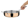 Copper 3 Layer Induction Casserole Ø 240 mm - Vogue - Fourniresto