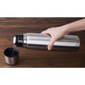 Thermos Stainless Steel Bottle 1 L - Olympia - Fourniresto