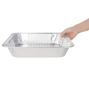 Rectangular Aluminum GN 1/2 3.6 L Tray - Set of 5 - Fiesta - Fourniresto