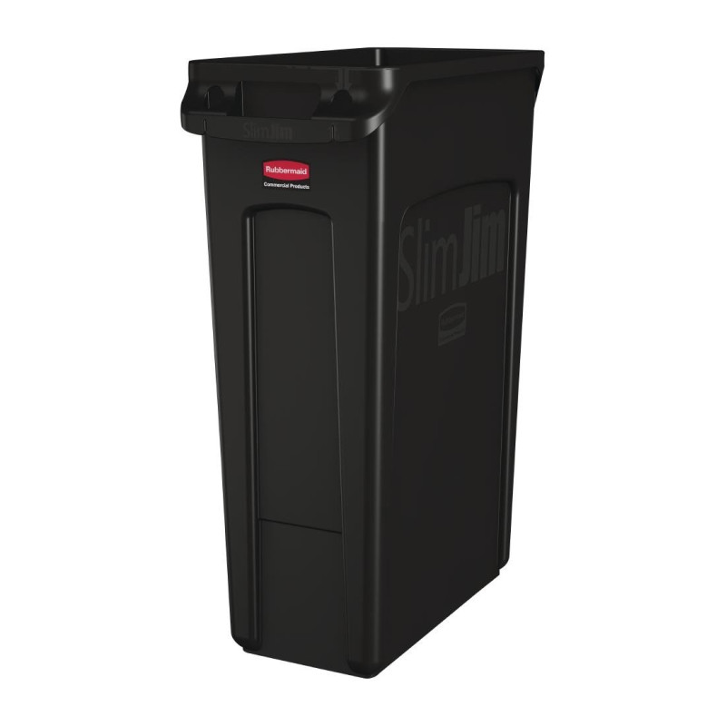 Coletor de Reciclagem com Tubos de Ventilação Preto 87 L - Rubbermaid - Fourniresto