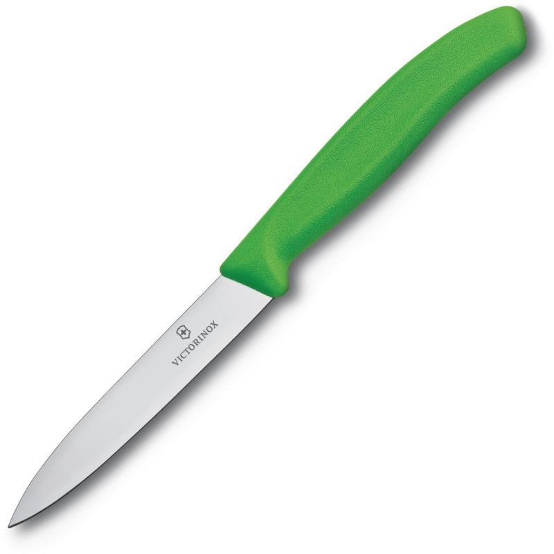 Faca de Cozinha Verde Lâmina 10 cm - Victorinox - Fourniresto