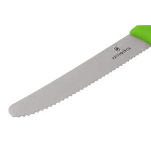 Faca para Tomate Verde Lâmina Serrilhada 11 cm - Victorinox - Fourniresto