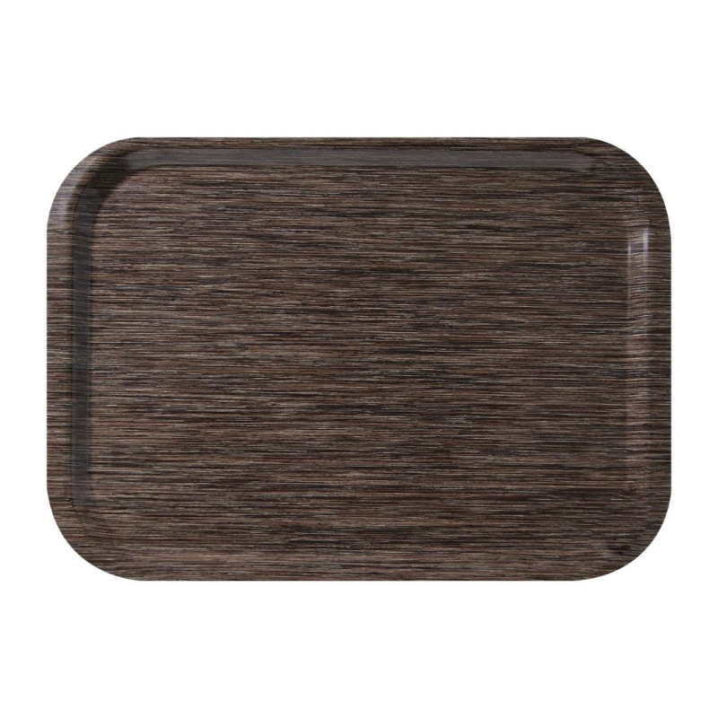 Wengé Melamine Service Tray 375 x 265 mm - Roltex - Fourniresto