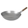 Wok de Aço com Fundo Hemisférico Londonwok Ø 38 cm - FourniResto - Fourniresto