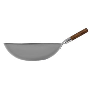 Wok de Aço com Fundo Hemisférico Londonwok Ø 38 cm - FourniResto - Fourniresto