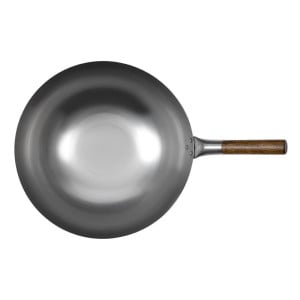 Wok de Aço com Fundo Hemisférico Londonwok Ø 38 cm - FourniResto - Fourniresto