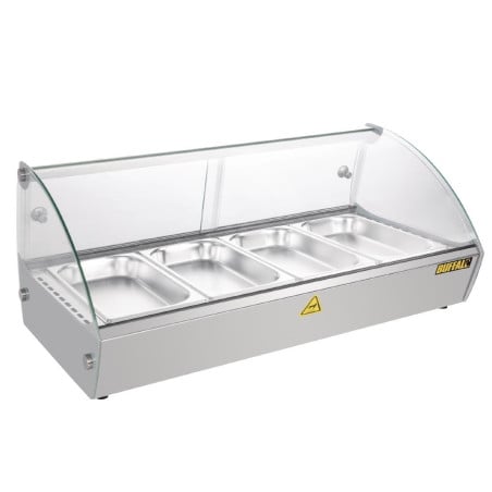 Vitrina de serviço self-service aquecida Slim 220L - Buffalo - Fourniresto