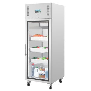 Vitrina refrigerada positiva simples GN 2/1 série G 600 L - Polar - Fourniresto