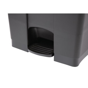 Caixote do lixo de cozinha com pedal preto 65L - Jantex - Fourniresto