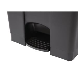 Caixote do lixo de cozinha com pedal preto 87L - Jantex - Fourniresto