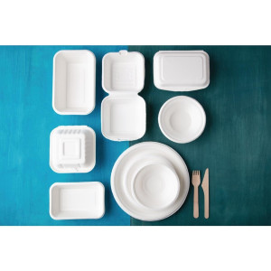 Pratos de Bagasse Compostáveis ​​26 cm - Pacote com 50 - Fiesta Green - Fourniresto