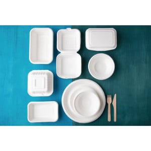 Pratos de Bagasse Compostáveis ​​17,9cm - Pacote com 50 - Fiesta Green - Fourniresto