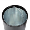 Open Dome Black Steel 40L Trash Can - Bolero - Fourniresto