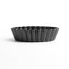 Non-stick Fluted Tartlet Mould with Removable Bottom 8 cm - Set of 3 - Vogue - Fourniresto