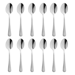 Monaco Stainless Steel 130 mm Coffee Spoon - Set of 12 - Olympia - Fourniresto