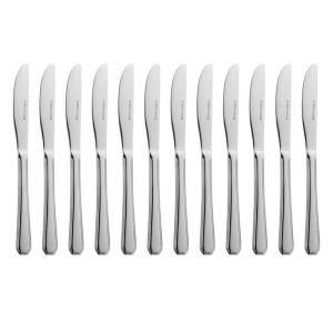 Table Knife Monaco in Stainless Steel - Set of 12 - Olympia - Fourniresto