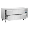 Mesa Refrigerada GN 1/1 Ventilada 6 Gavetas Série U 465L - Polar - Fourniresto