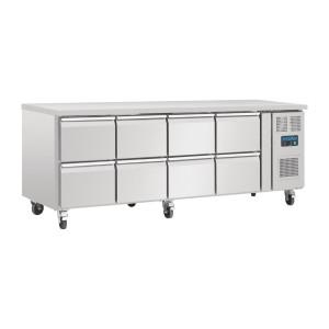 Mesa Refrigerada GN 1/1 Ventilada 8 Gavetas Série U 616L - Polar - Fourniresto