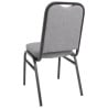 Banquet Chair with Square Back and Grey Fabric - Set of 4 - Bolero - Fourniresto