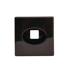 Square Black Plastic Tissue Box - Bolero - Fourniresto