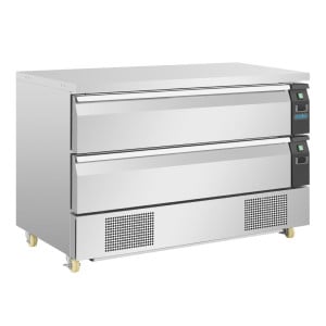 Socle Duplo de Refrigeração com 2 Gavetas Série U 6x GN 1/1 - Polar - Fourniresto