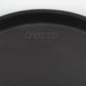 Round Non-Slip Black Fiberglass Tray Treadlite Ø 355 mm - Cambro - Fourniresto