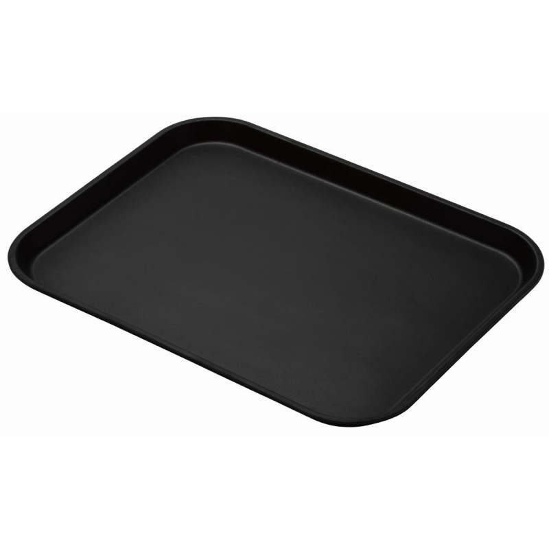 Plateau Rond Fibre de Verre Antidérapant Noir Treadlite Ø 457 mm - Cambro - Fourniresto