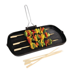 Biodegradable Bamboo Skewers 210mm - Pack of 100 - Fiesta Green - Fourniresto