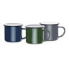 Grande Caneca de Sopa em Aço Esmaltado 670ml - Conjunto de 6 - Olympia - Fourniresto