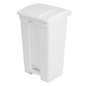 Caixote do lixo de cozinha com pedal branco 87L - Jantex - Fourniresto