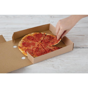 Caixas de pizza Kraft de 23cm - Pacote de 100 - Fiesta Green - Fourniresto