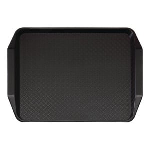 Plateau Rectangulaire Noir avec Poignées en Polypropylène Fast Food 430mm - Cambro - Fourniresto