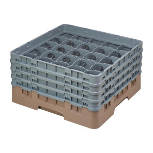 Suporte para Copos 25 Compartimentos Camrack Bege Altura Máxima 215mm - Cambro - Fourniresto