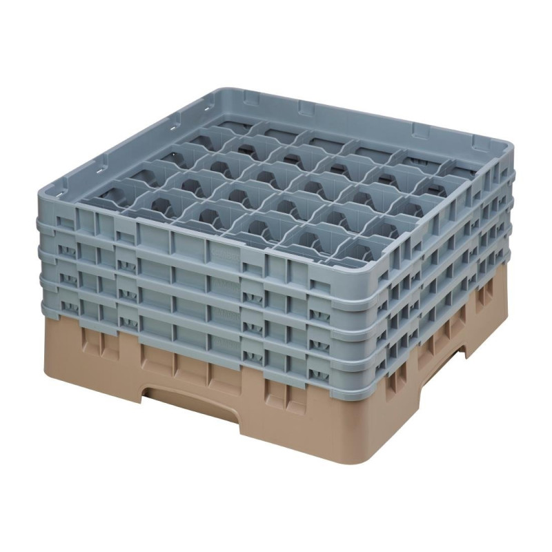 Suporte para Copos 36 Compartimentos Camrack Bege Altura Máxima 215mm - Cambro - Fourniresto